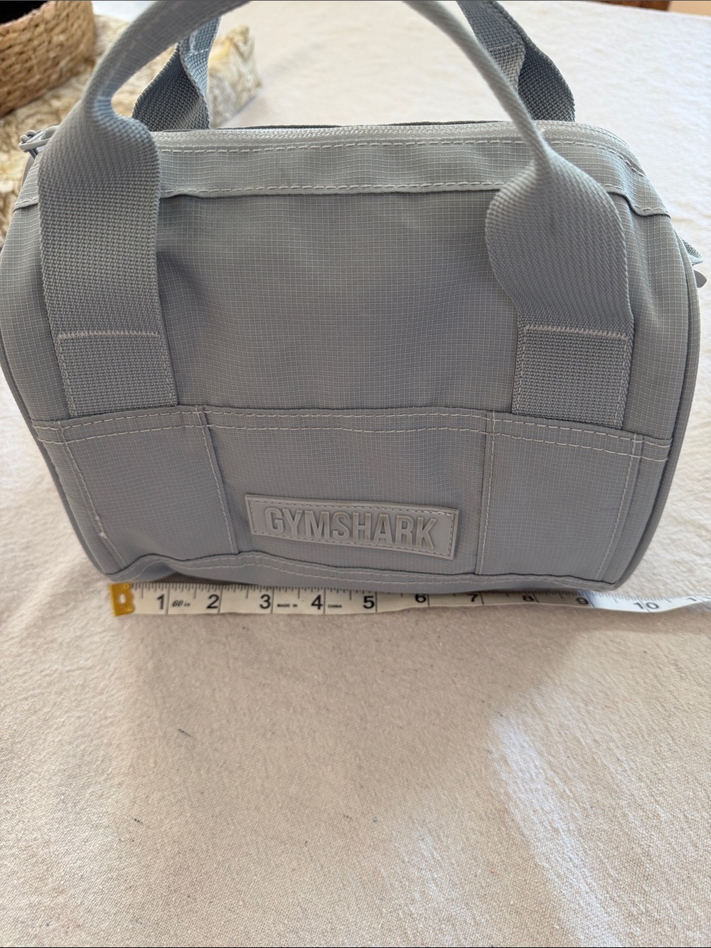 Gymshark Light Gray Compact Crossbody Tote